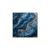 Marmorbild Blauer Glanz (Bildabmessungen 63 x 63 cm, Oberflächenfinish Matt)