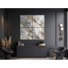Viacdielny mramorový obraz Elegant (Bildabmessungen 90 x 90 cm, Oberflächenfinish Matt)