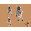 Wandbild Astronaut Buzz Aldrin (Bildabmessungen 56 x 28 cm, Oberflächenfinish Matt)