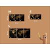 59248 6 design weltkarte schwarz gold