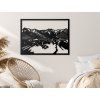 Holzbild Grossglockner (Bildabmessungen 31 x 42,5 cm, Bildfarbe Grau)