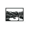 Holzbild Grossglockner (Bildabmessungen 31 x 42,5 cm, Bildfarbe Grau)
