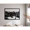 Holzbild Grossglockner (Bildabmessungen 31 x 42,5 cm, Bildfarbe Grau)