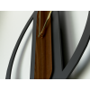 Drevené hodiny na stenu Karo (Bildabmessungen 50 x 50 cm, Bildfarbe Anthrazit, Zeigerfarbe Weiß)