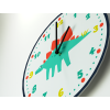 Detské nástenné hodiny Dinosaurus (Bildabmessungen 50 x 50 cm, Zeigerfarbe Weiß)