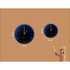Hodiny do detskej izby Tachometer (Bildabmessungen 50 x 50 cm, Zeigerfarbe Weiß)