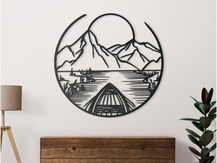 Tableau en bois Coucher de soleil