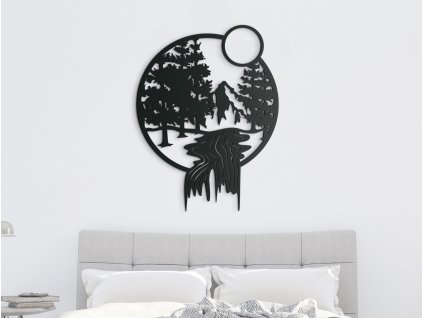 Tableau en bois Ruisseau forestier