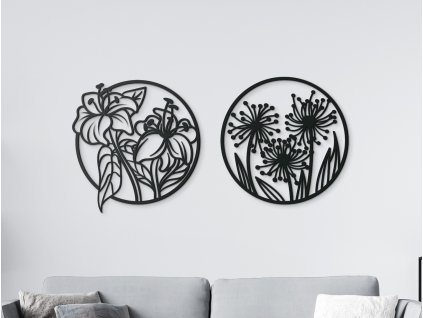 Tableau en deux parties Fleurs printanières