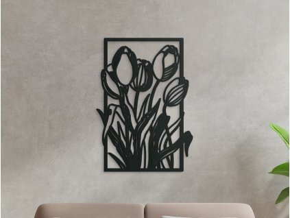 Tableau en bois Tulipes