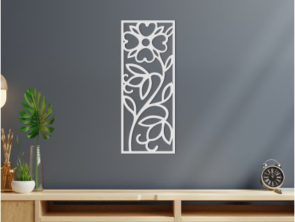 Tableau moderne en bois Fleur