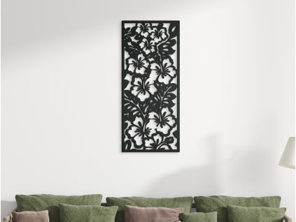 Tableau en bois Hibiscus