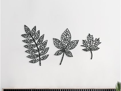 Sticker en bois Feuilles d'arbres