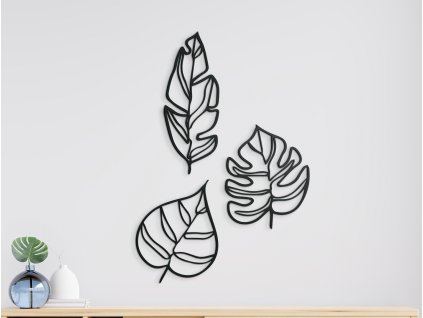 Sticker mural 3D Feuilles
