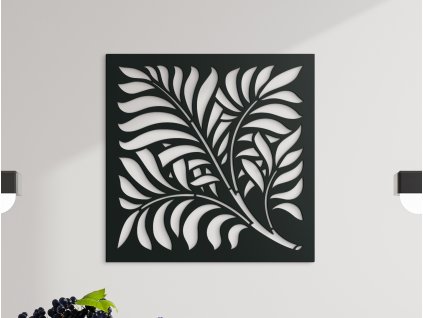 Tableau en bois Feuilles de bambou