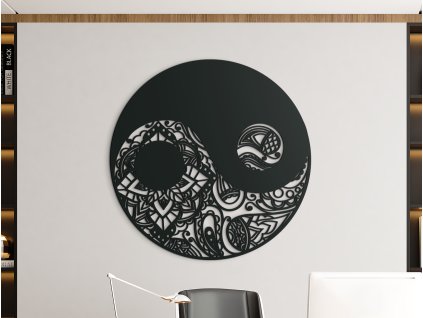 Sticker en bois Yin-Yang