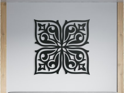 Mandala en bois pour mur Joie