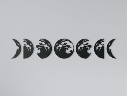 Sticker en bois Phases de la Lune