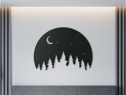 Sticker en bois Nuit dans la forêt