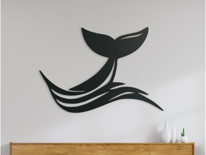 Sticker en bois Baleine