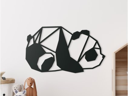 Sticker en bois pour chambre d'enfant Panda