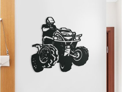 Quad – sticker mural en bois