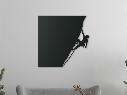 Sticker mural en bois Alpiniste