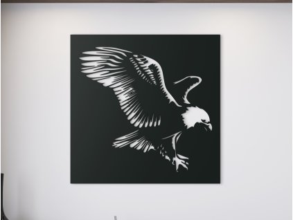 Tableau en bois Aigle à tête blanche