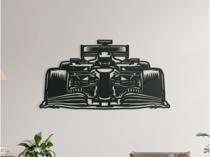 Sticker mural en bois Voiture de course