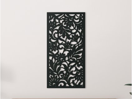 Panneau mural en bois Fleurs grimpantes