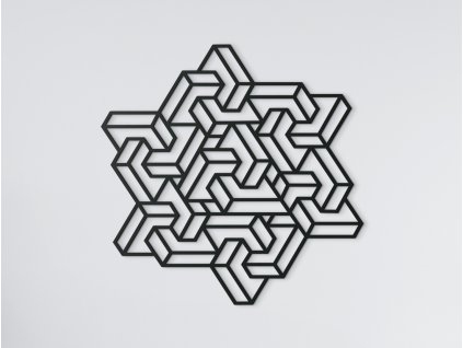 Sticker mural en bois Étoile à cinq branches