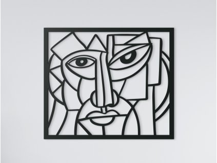 Tableau abstrait mural Vieil homme