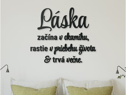 Citation murale L’amour commence à l’instant