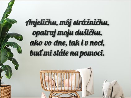 Citation murale Mon petit ange gardien