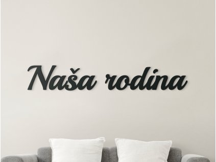 Inscription murale Notre famille