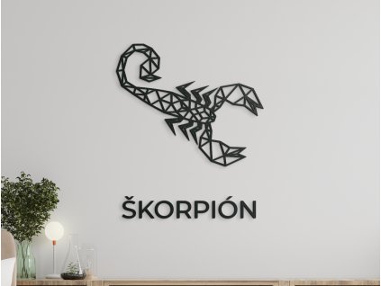 Sticker mural signe Scorpion