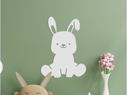 Sticker mural pour chambre d’enfant Lapin