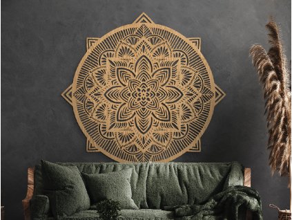 Mandala en bois Passion