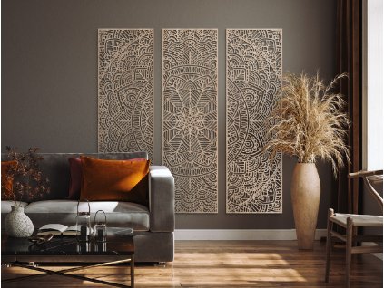 Mandala murale en plusieurs parties Unique