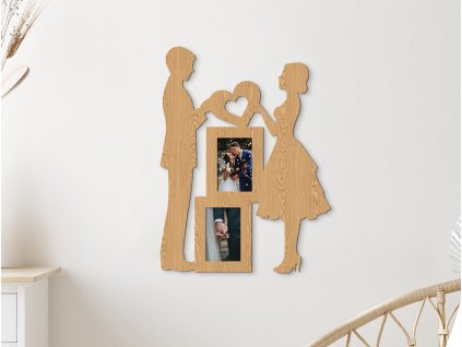 Cadre photo en bois pour mariage