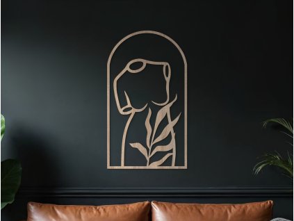 Décoration murale en bois Corps féminin