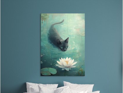 64018 1 obraz macka z jazera