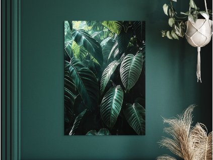 64228 1 obraz tropicke zelene listy