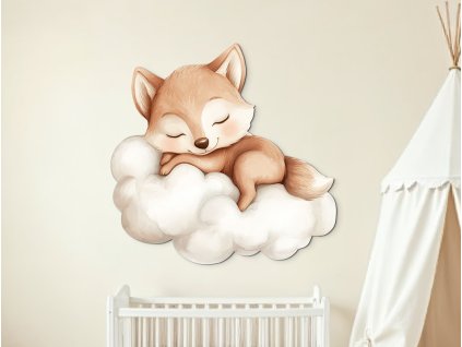 Detský obraz spiaca líška (1)