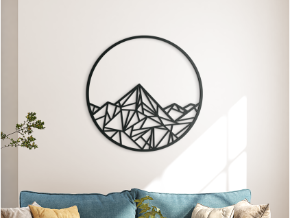 Tableau polygonal pour mur Bouclier (Couleur du tableau Gris, Dimensions du tableau 31 x 31 cm)