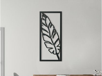 Moderný obraz Pierko (Dimensions du tableau 89 x 38,5 cm, Couleur du tableau Anthracite)