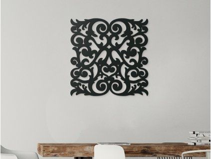 Mandala moderne pour mur (Couleur du tableau Gris, Dimensions du tableau 32,5 x 32,5 cm)