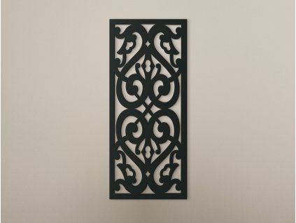 Drevený panel na stenu Ornamenty (Dimensions du tableau 89 x 38 cm, Couleur du tableau Anthracite)