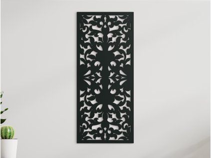 Elegantný drevený panel na stenu (Dimensions du tableau 89 x 38 cm, Couleur du tableau Anthracite)