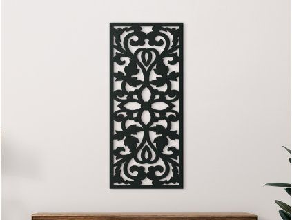 Drevený panel na stenu Záhrada (Dimensions du tableau 89 x 39 cm, Couleur du tableau Anthracite)